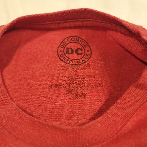 DC The Flash Short Sleeve Graphic Crew Neck T Shirt Mens Size Large L Red - Picture 3 of 9